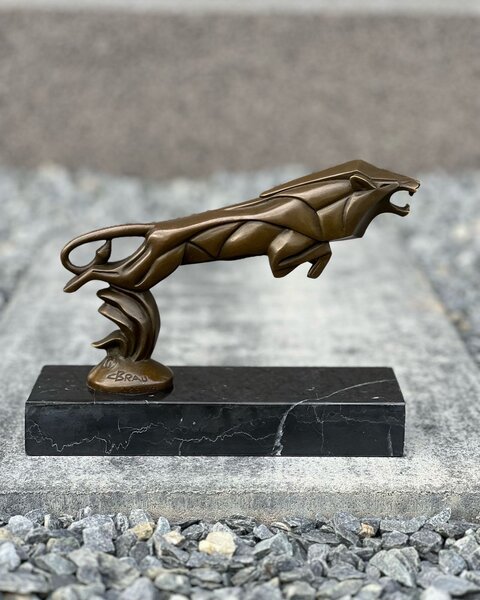 Bronzová socha - LEV ART DECO