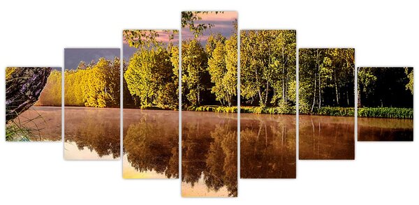 Obraz - Za řekou (210x100 cm)