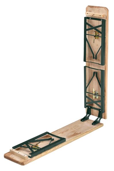 Pivní set 220 cm z jedlového dřeva, skládací, nosnost 250 kg