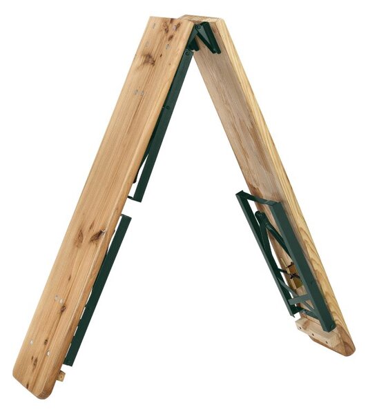 Pivní set 220 cm z jedlového dřeva, skládací, nosnost 250 kg