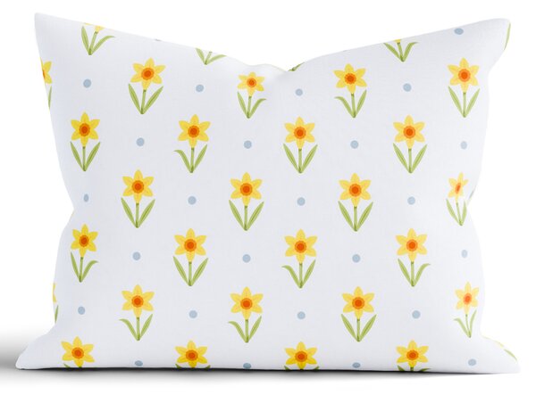 MK Lůžkoviny Bavlněný povlak na polštář Renforcé 50 x 70 cm - Narcis bíložluté