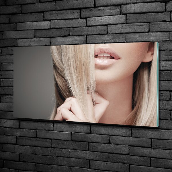 Foto obraz sklo tvrzené Hezká blondýnka osh-71216638