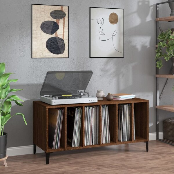VidaXL Skříňka na LP desky 100x38x48 cm kompozitní dřevo [862869] Barva: Černý dub