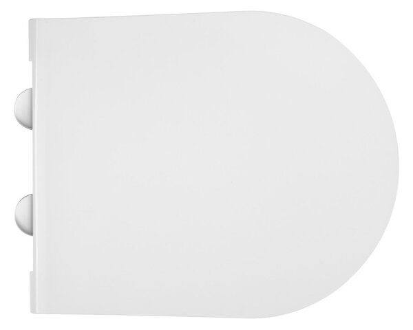 Sapho Sapho, AVVA Slim WC sedátko s pomalým zavíráním, bílá/chrom, 100787