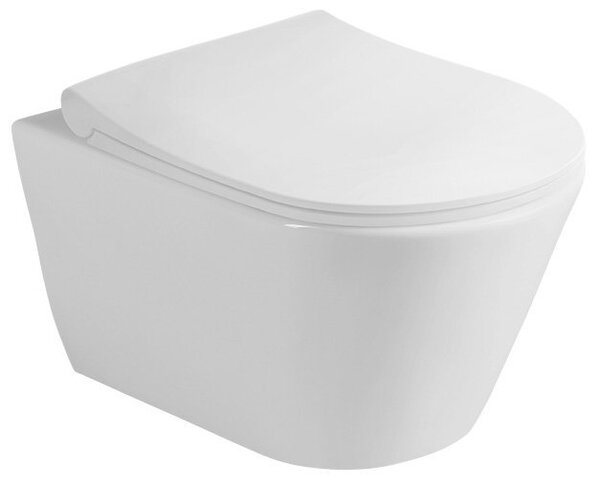 Sapho Sapho, AVVA Slim WC sedátko s pomalým zavíráním, bílá/chrom, 100787