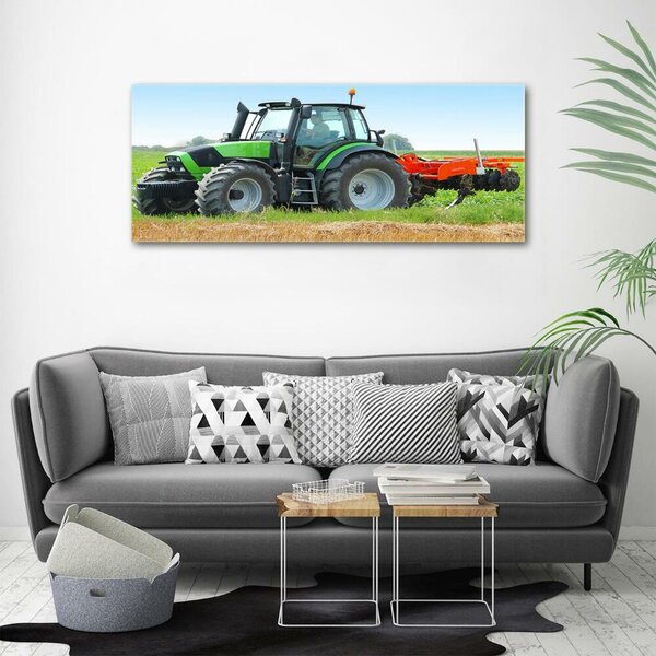 Fotoobraz na skle Traktor na poli osh-71871011