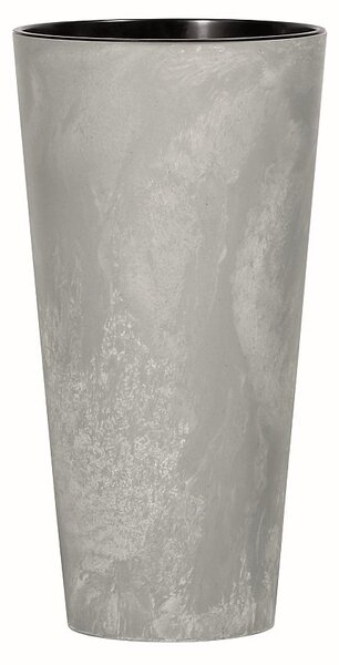 Prosperplast Květináč s vkladem TUBUS SLIM BETON EFFECT šedý 40cm
