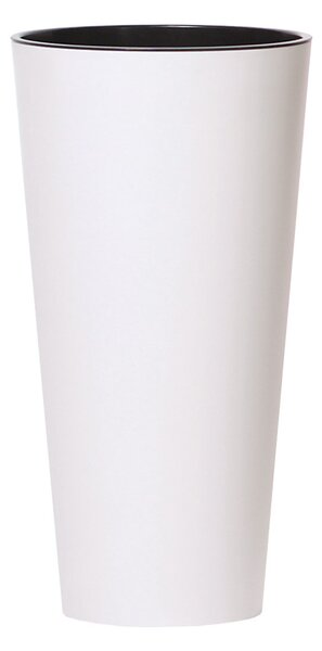 Prosperplast Květináč TUBUS SLIM + vklad bílý mat 25cm