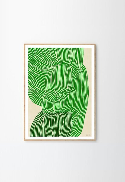 Autorský mini plakát Green Ocean by Rebecca Hein A5