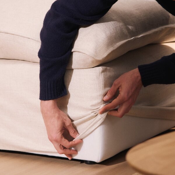 Kave Home Béžové křeslo Anarela 110 cm s odnímatelným potahem