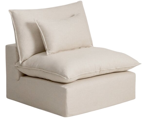 Kave Home Béžové křeslo Anarela 110 cm s odnímatelným potahem