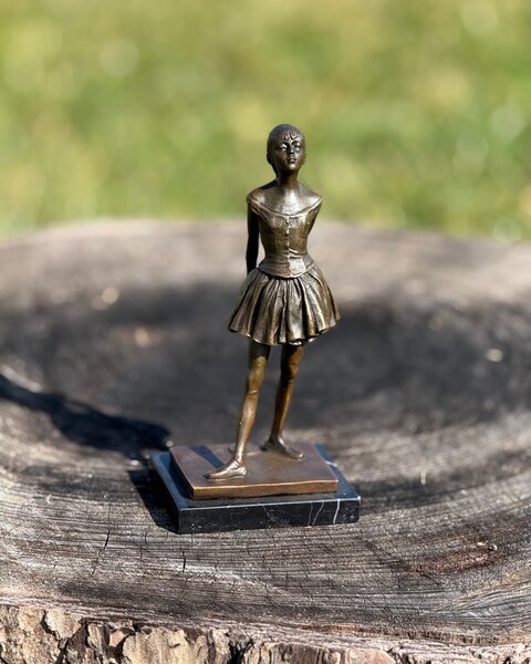 Bronzová socha malá soška - Tanečnice baletka Degas