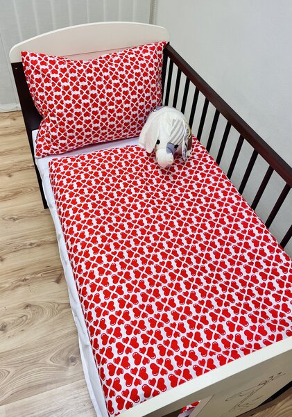 Povlečení bavlněné dětské Baby love - Detský set 130x90cm + 65x45cm