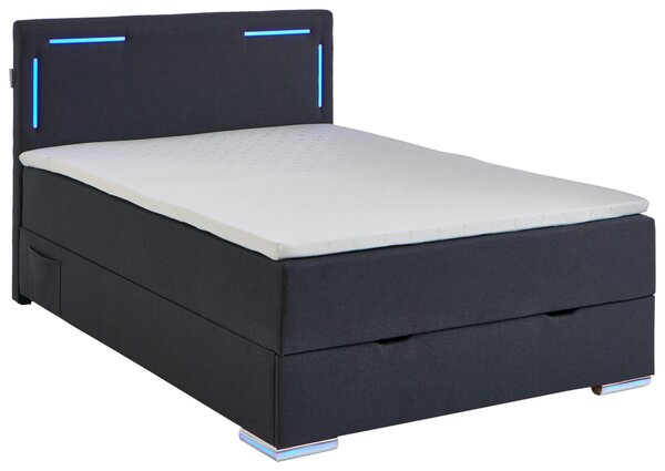 POSTEL BOXSPRING, 120/200 cm, antracitová Xora - Jednolůžkové postele, Online Only