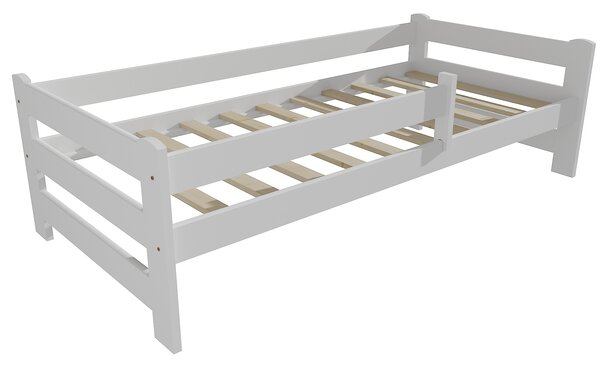 Vomaks Dětská postel DP 019 se zábranou Rozměr: 70 x 160 cm, Povrchová úprava: netransparentní barva bílá
