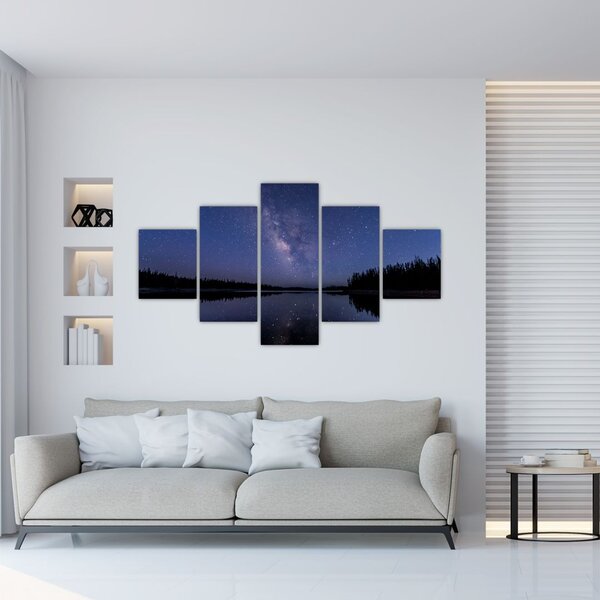 Obraz noční oblohy (125x70 cm)