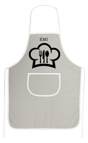 Kuchyňská zástěra Chef EMI, šedá