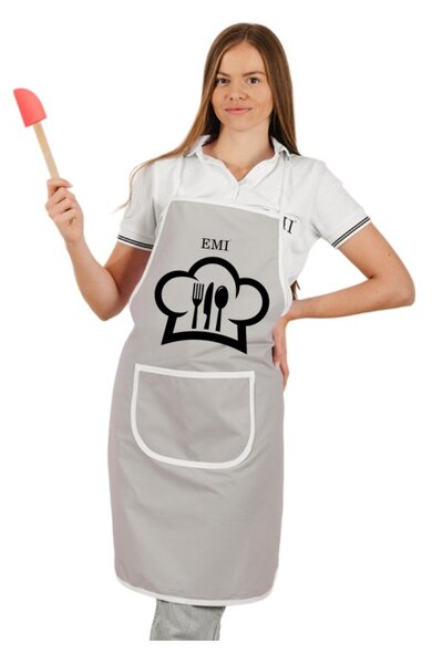 Kuchyňská zástěra Chef EMI, šedá
