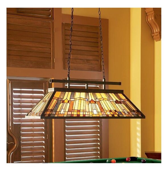 Elstead QZ-INGLENOOK-ISLE - Lustr na řetězu Tiffany INGLENOOK 3xE27/100W/230V