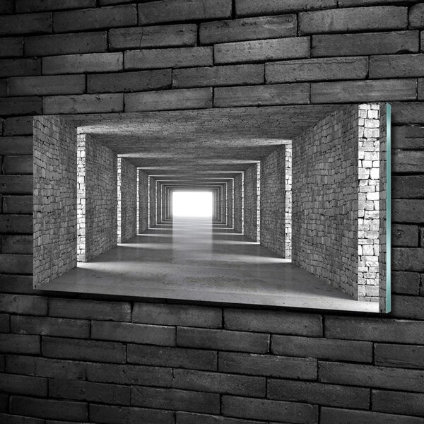 Foto obraz sklo tvrzené Tunel z cihel osh-73368031