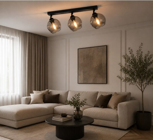 Bodové svítidlo UNO 3xE27/60W/230V černá