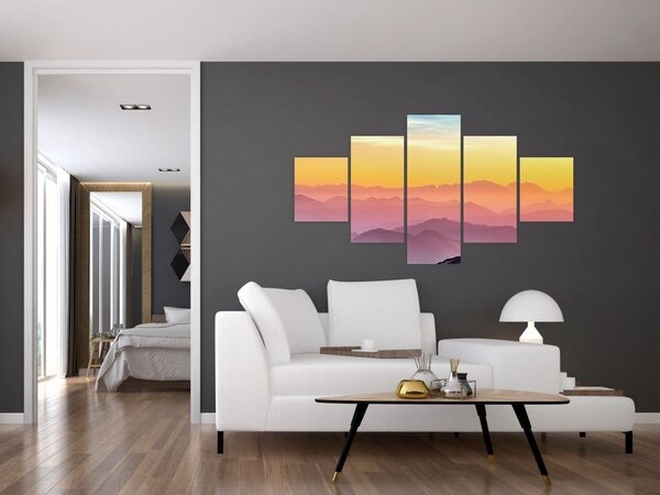 Obraz barevného nebe (125x70 cm)