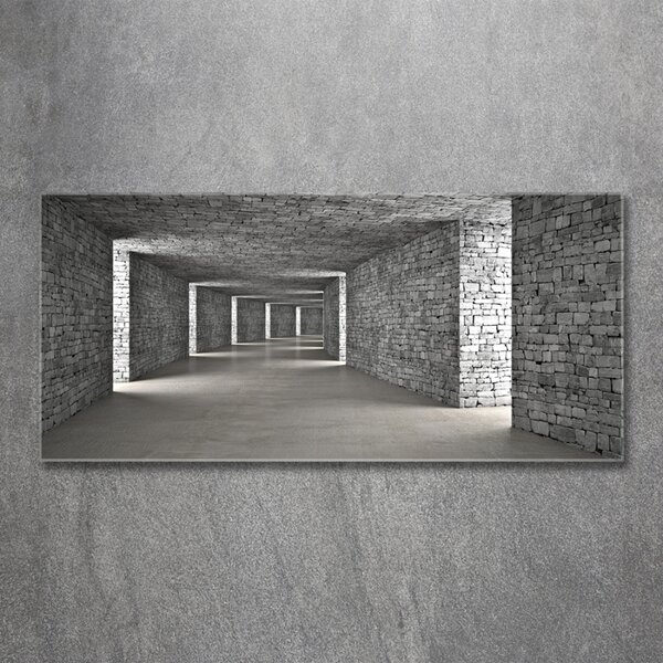 Foto obraz skleněný horizontální Tunel z cihel osh-73658635