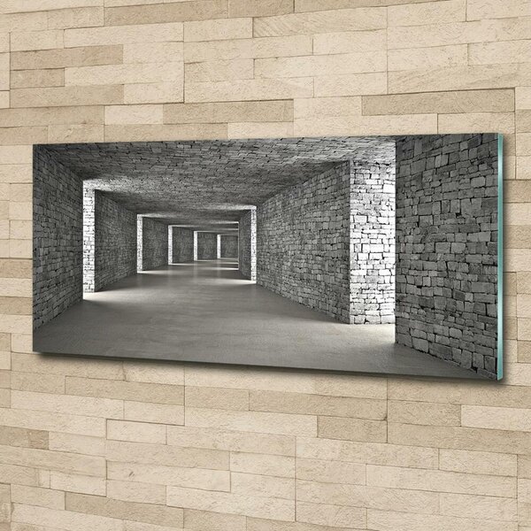 Foto obraz skleněný horizontální Tunel z cihel osh-73658635