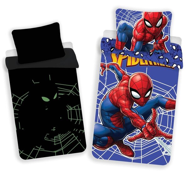 Jerry Fabrics Svítící povlečení Spiderman - Spiderman | 140 x 200 cm / 70 x 90 cm