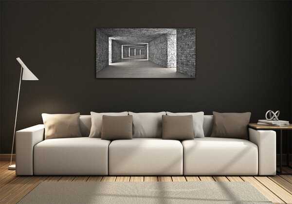 Foto obraz skleněný horizontální Tunel z cihel osh-73658635