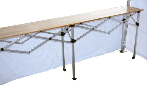 TENTino Skládací profi pult 2,85 m x 42 cm pro nůžkový stan