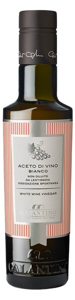 Bílý vinný ocet Galantino 250 ml – neředěný italský vinný ocet 7,8% na saláty, ryby a marinády