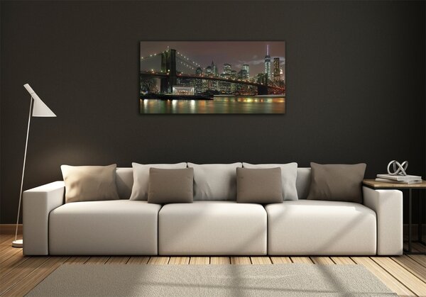 Fotoobraz na skle New York noc osh-74924672