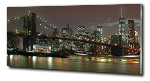 Fotoobraz na skle New York noc osh-74924672