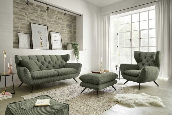 Sedací souprava SUSSEX_varianta "2,5-1-Tab"_Cord khaki