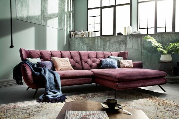 Sedací souprava SUSSEX_varianta "1,5sed XL-Longchair"_Velvet navy