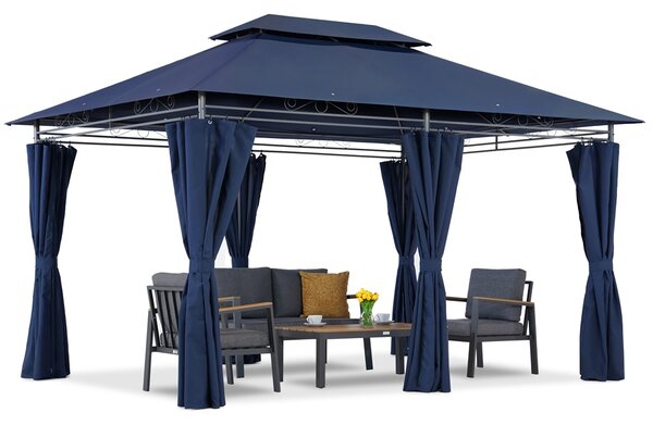 Námořnicky modrý zahradní pavilon Ibiza 3x4 m Garden Point
