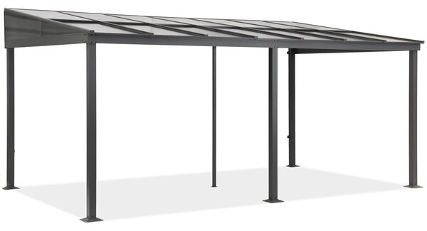 Hliníkový přístřešek na terasu 3x6 m Tarragona Garden Point antracitový