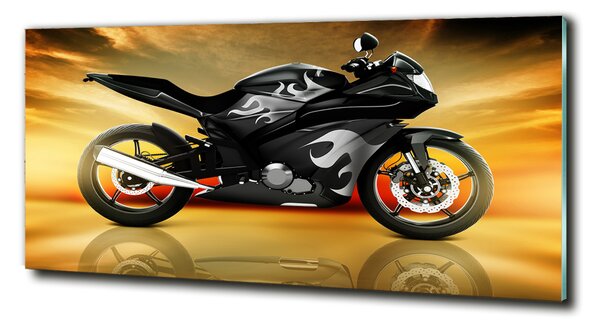 Fotoobraz skleněný na stěnu do obýváku Motorka osh-75780706