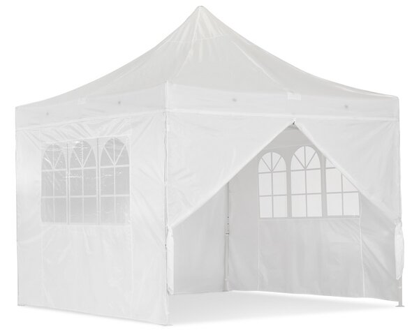 Bílý zahradní stan Essen 3x3 m s bočními stěnami Garden Point