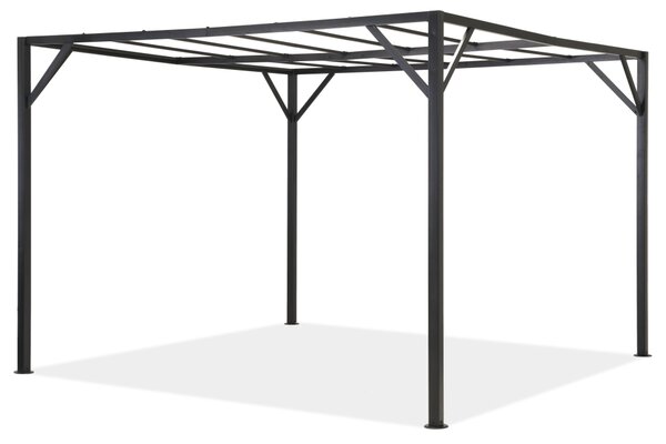 Santorini 3 x 4 m antracitový kovový rám pergoly Garden Point