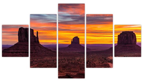 Obraz - Monument Valley v Arizoně (125x70 cm)