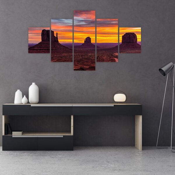 Obraz - Monument Valley v Arizoně (125x70 cm)