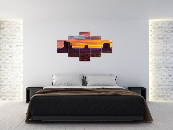 Obraz - Monument Valley v Arizoně (125x70 cm)