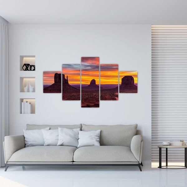 Obraz - Monument Valley v Arizoně (125x70 cm)