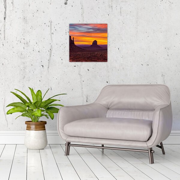 Obraz - Monument Valley v Arizoně (30x30 cm)