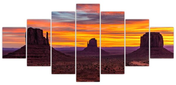 Obraz - Monument Valley v Arizoně (210x100 cm)