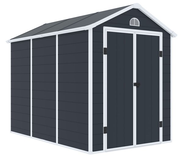 Plastový domek na nářadí Bergen 1,9 x 2,8 m CoverTech antracitový