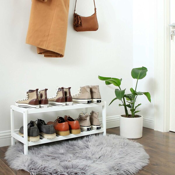 SONGMICS Botník Simple 70 cm bílý