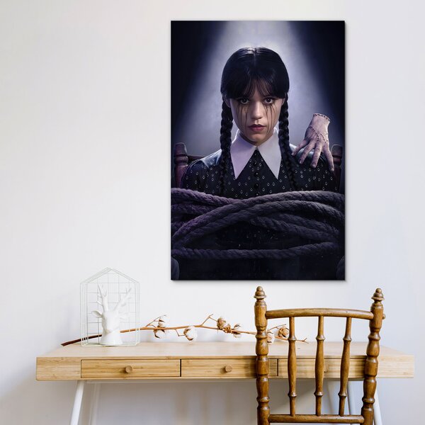 DUBLEZ | Dřevěný obraz - Wednesday Addams | UV tisk, Premium